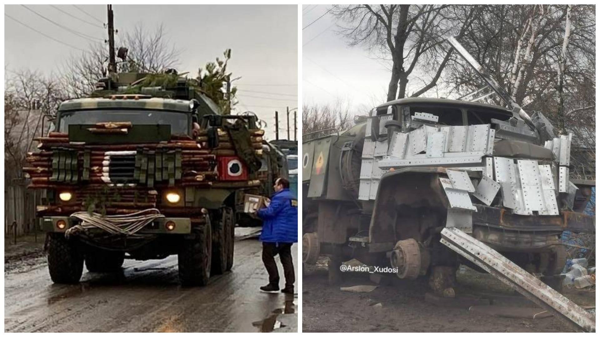 “Кустарна армія”: Військові Росії захищають техніку підручними засобами