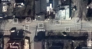 Pre-deoccupation satellite images featuring bodies in Bucha have been released