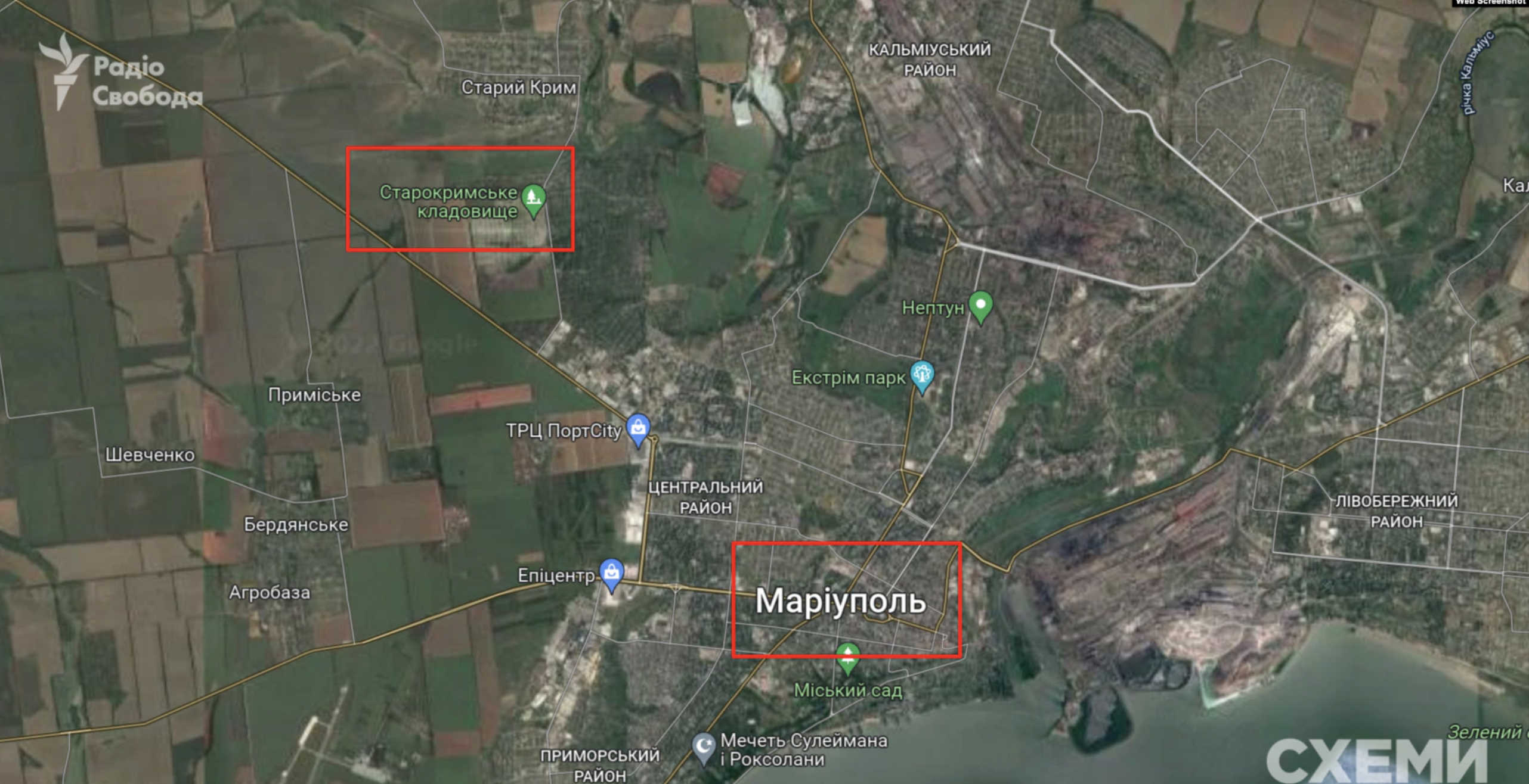 A third mass grave was discovered in the village of Staryi Krym near Mariupol