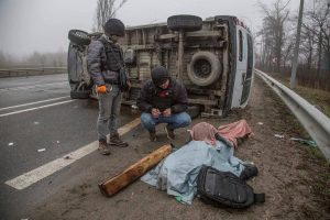 Russian invaders were committing mass war crimes and killing civilians in the Kyiv region