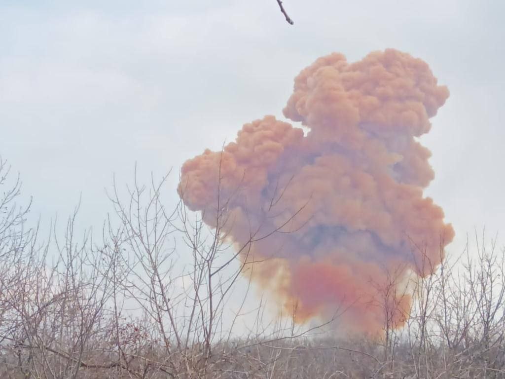 The Russian invaders hit a tank with nitric acid in Rubizhne