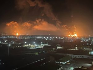 Two oil storage depots in Russia’s city of Bryansk catch fire