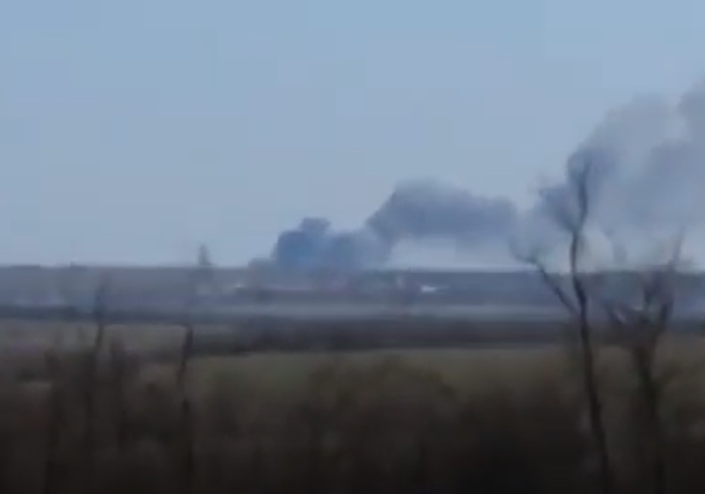 Ukrainian artillery has struck a russian ammunition warehouse in Zaporizhzhia