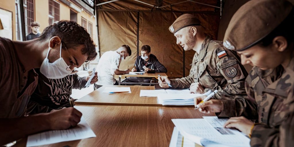 Рекрутинговий Центр у Польщі. Травень 2022. Фото: Міноборони Польщі