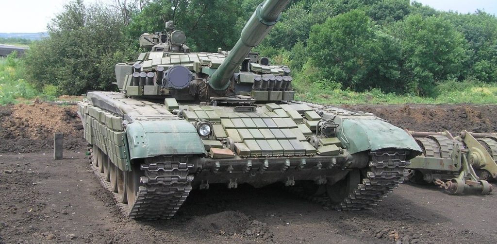 Приклад танка Т-72А з динамічним захистом "Контакт-1", який встановили окупанти на Донбасі. Фото: ЗМІ РФ