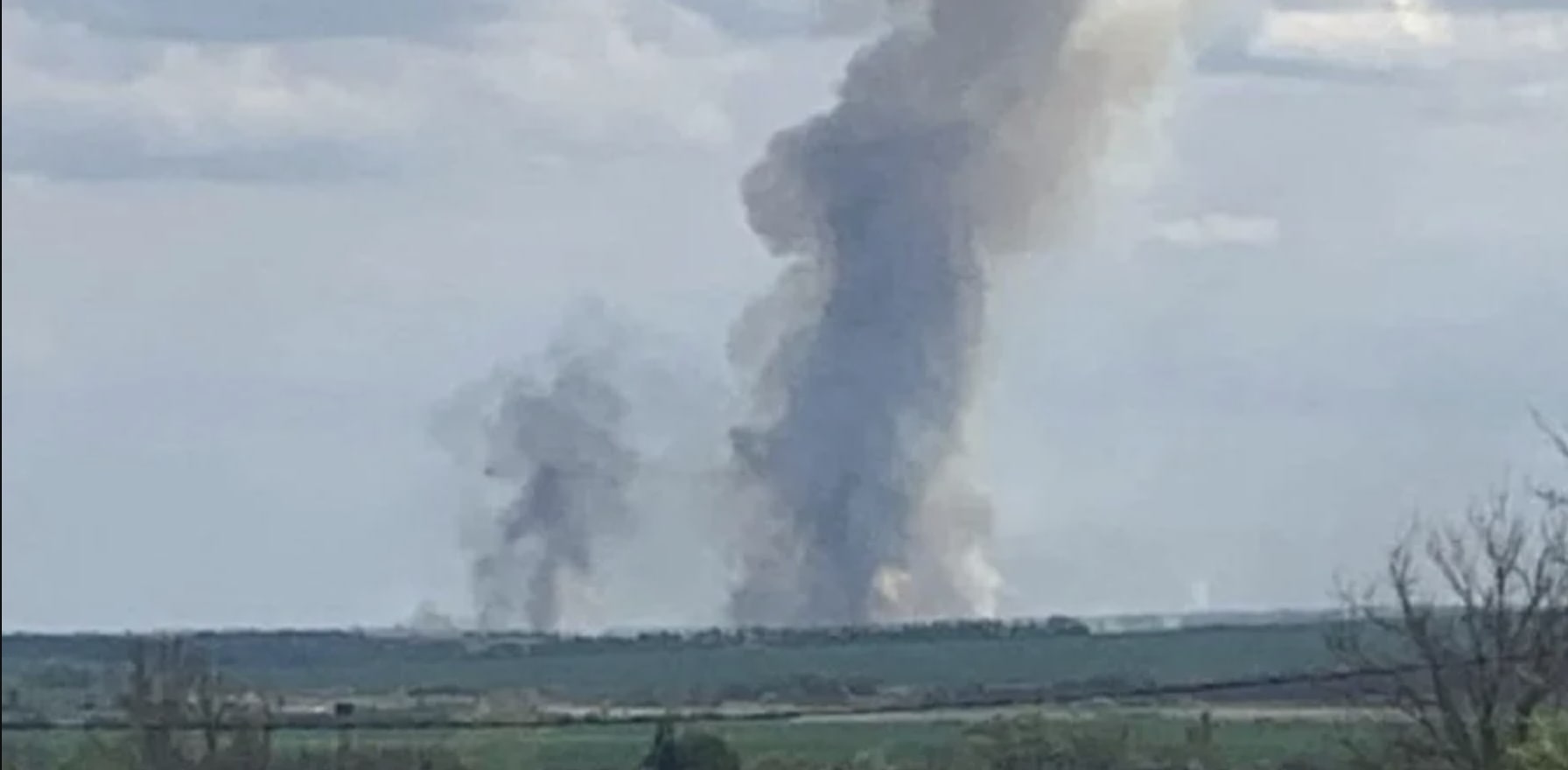 In the Belgorod region of the Russian Federation fire and explosions are being reported yet again