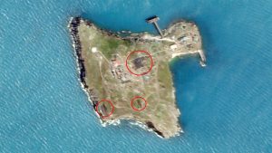 The Ukrainian Armed Forces hit the Russian SAMs and radars on Zmiinyi Island, a satellite image of the island after the strike was released