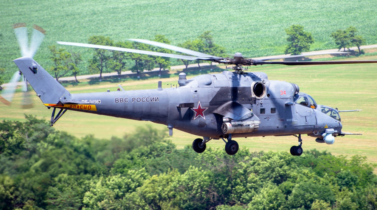 Вертоліт Ми-35М ПКС Росії. Фото: ЗМІ РФ