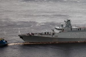 Russian missile ship damaged by Ukrainian Armed Forces spotted being towed on Volga river