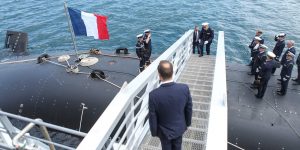 The first Barracuda-class submarine of the French Navy was commissioned