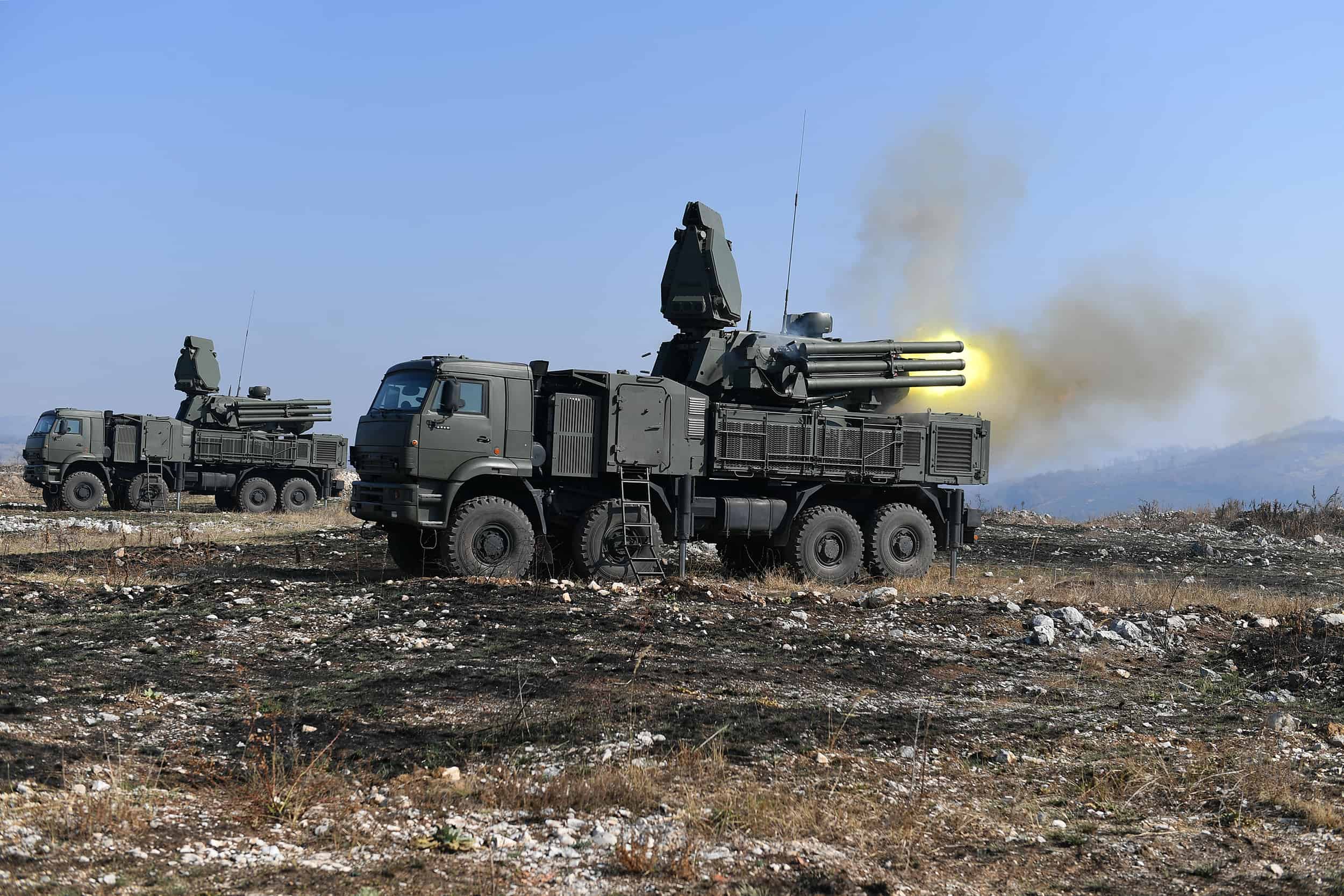 Ukrainian servicemen hit first target with trophy Russian Pantsir-S1