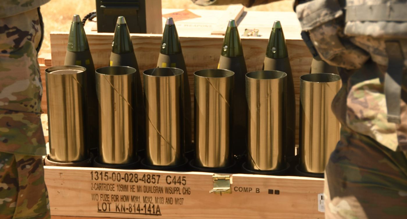 US sent 105mm ammunition to Ukraine