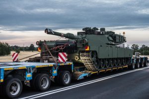 Abrams tanks arrive in Poland for crew training