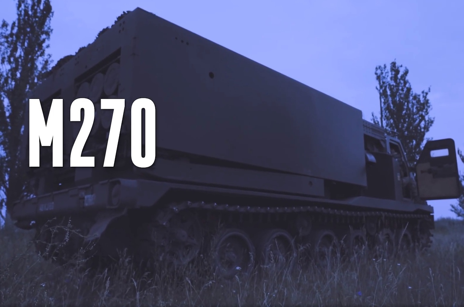 Armed Forces of Ukraine demonstrate M270 multiple launch rocket system in action