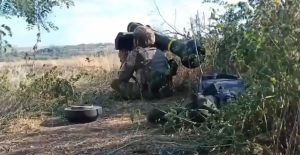 Ukrainian military showed Javelin hitting Russian equipment from above