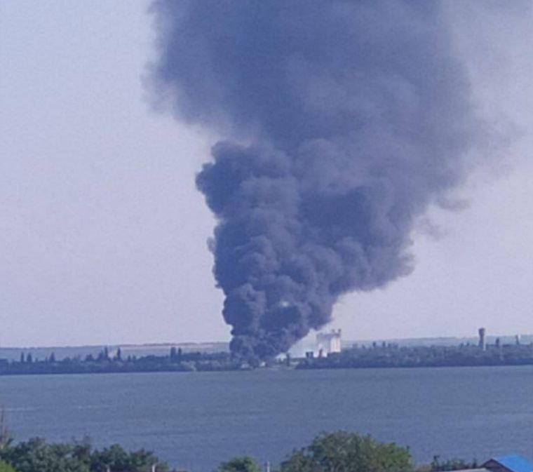 An ammunition depot exploded in the occupied part of the Zaporizhzhia region