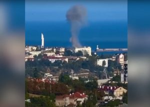 Kamikaze drone attacked Russian fleet headquarters in Sevastopol