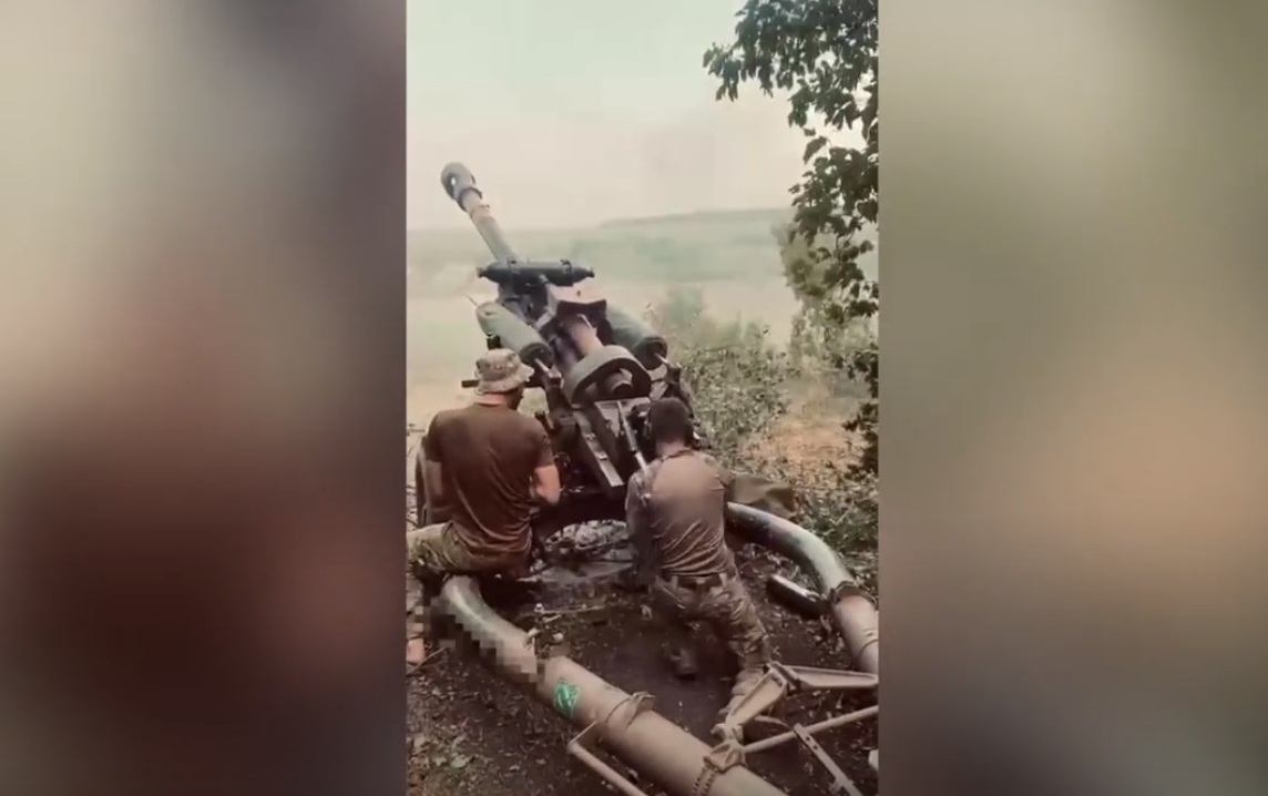 The Armed Forces of Ukraine demonstrated the use of the British L119 howitzer