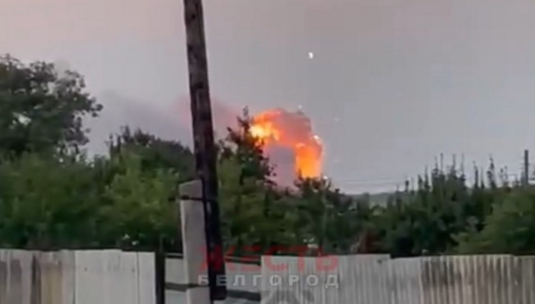 An ammunition depot exploded near the Russian Tymonov village