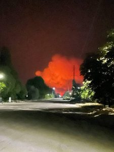 Explosions occurred in occupied Skadovsk at night