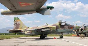 Ukraine received four Su-25 jet aircraft from North Macedonia