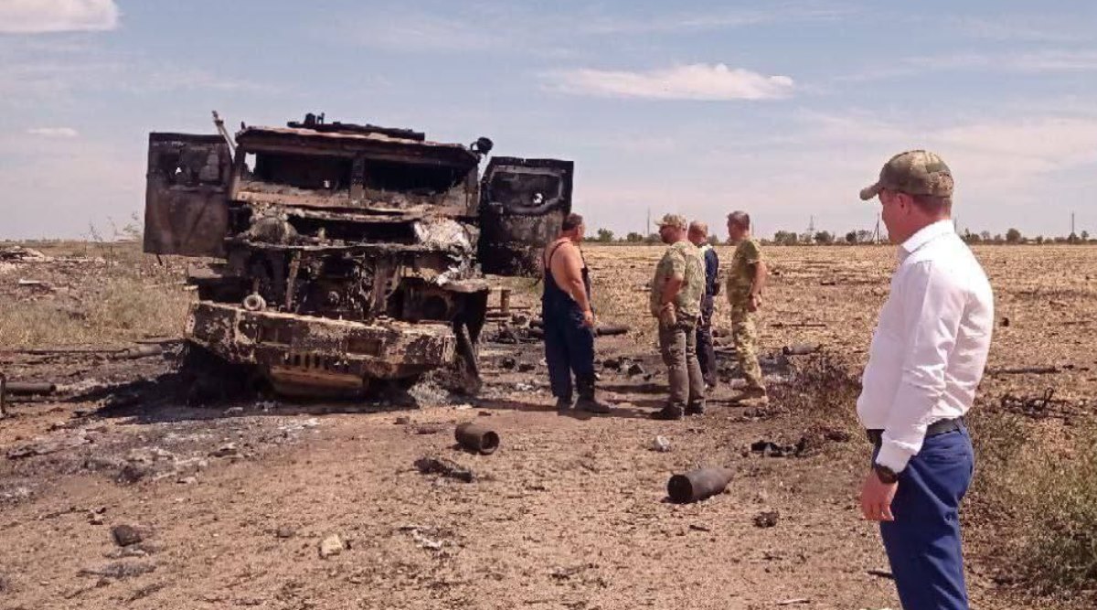 В Новоолексіївці зі складом РФ знищили броневантажівки “Торнадо-У”