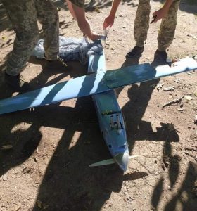 Ukrainian air defense shot down an enemy drone “Kartograf,” which has a camera with 12 lenses