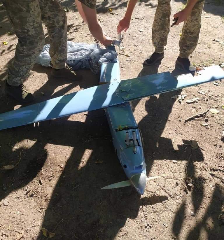 Ukrainian air defense shot down an enemy drone “Kartograf,” which has a camera with 12 lenses