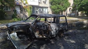 Occupation “commandant” car exploded in Berdiansk