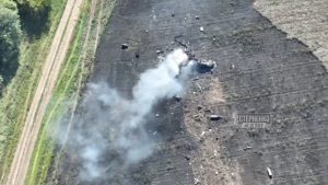 The Ukrainian military released footage featuring the destruction of several Russian helicopters in the Zaporizhzhia region