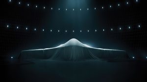 B-21 military aircraft was prepared for unveiling in U.S.