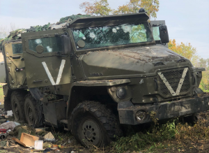 Бійці Сил оборони захопили російський бронеавтомобіль «Урал-ВВ» на Харківщині 