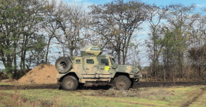 Ukrainian soldiers captured the newest Russian AMN-590951 armored vehicle in the Kherson Region