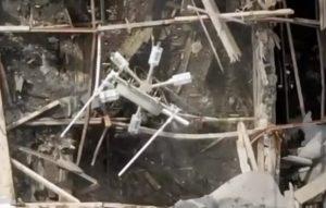 SSU operators by means of UAV threw grenades at the Silok-01 EW system