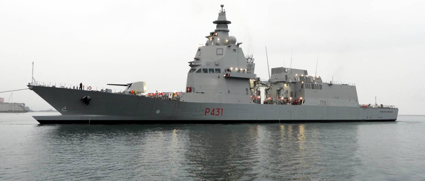 Патрульний корабель P431 «Francesco Morosini» класу PPA під час випробувань. 2020 рік. Італія. Фото: Fincantieri