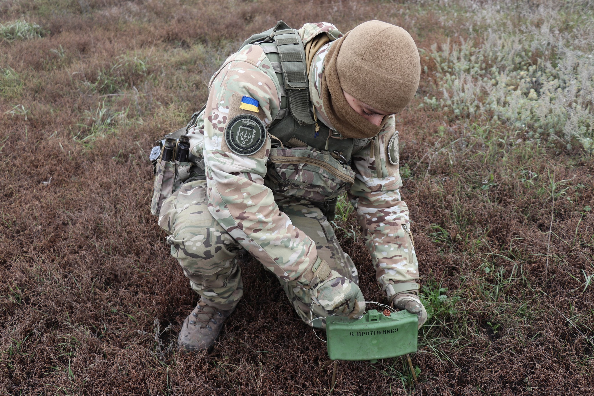 The Ukrainian military neutralized a mine corridor in the Kharkiv region