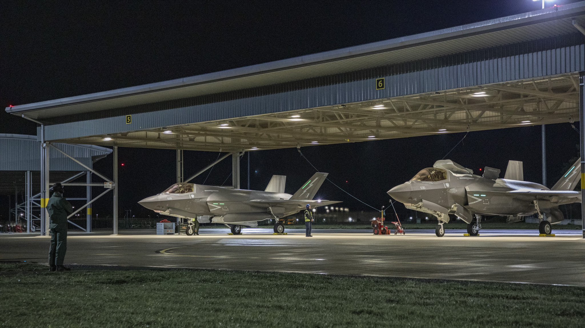 Three new F-35B fighter jets arrived in the UK