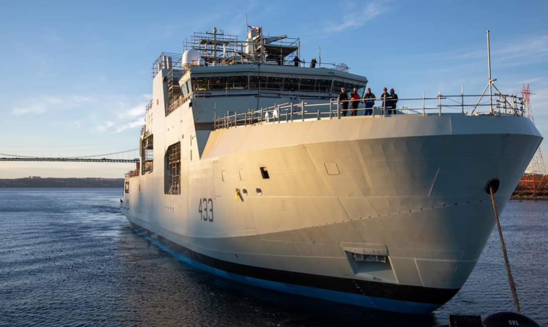 Arctic patrol ship HMCS William Hall launched in Canada