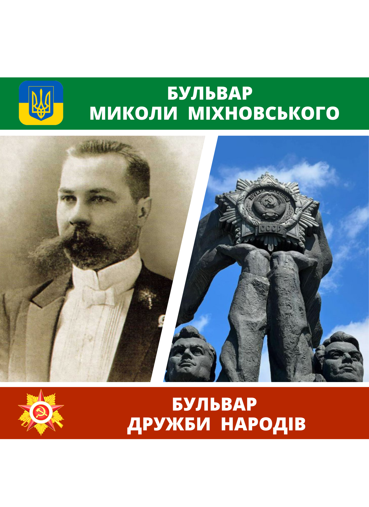 Проголосуйте за петицію військових – бульвар Миколи Міхновського замість Дружби народів у Києві!