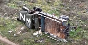 Russians lost military equipment in Kherson region, video evidence published