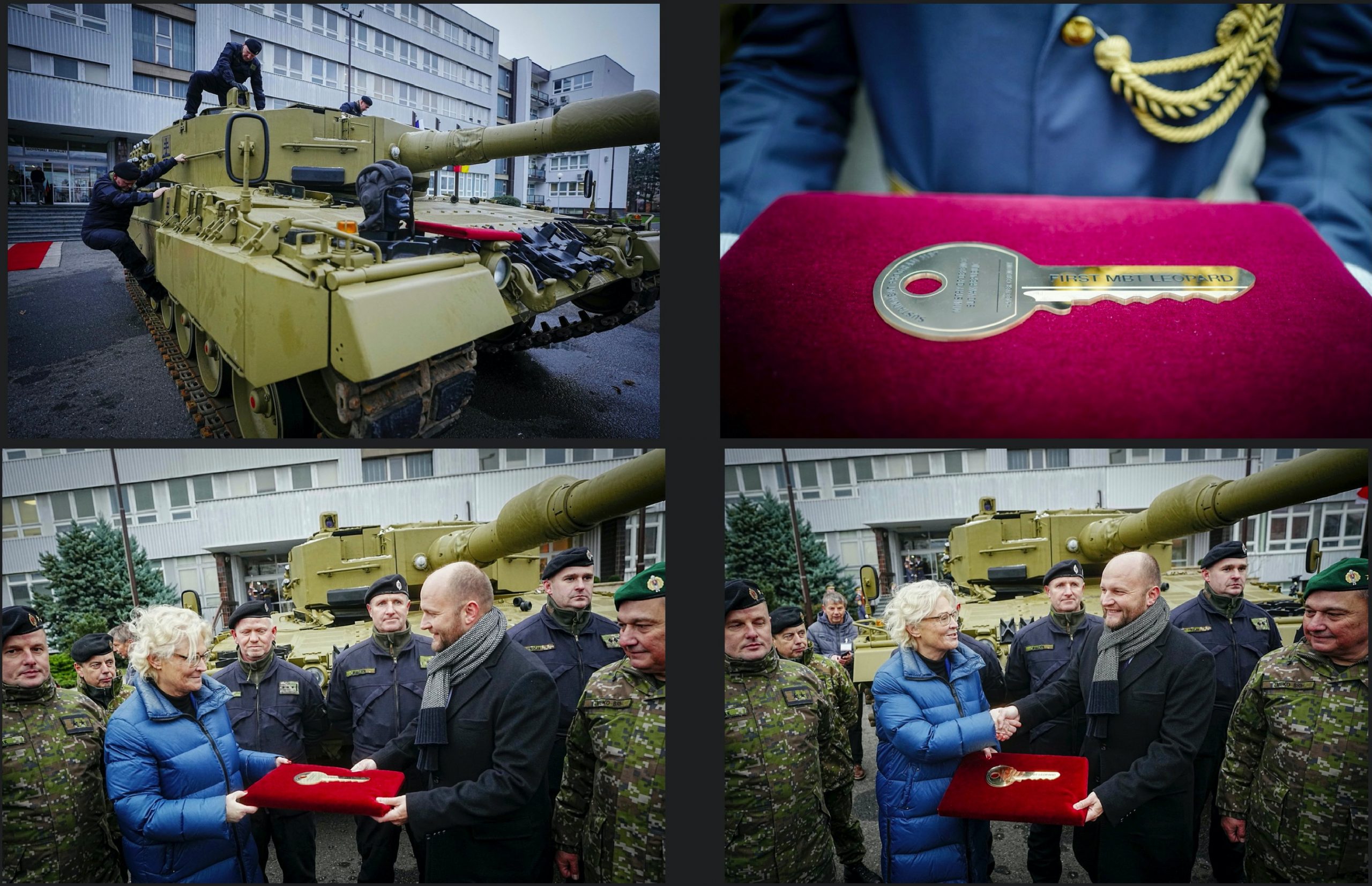 Slovakia received the first Leopard 2 tank