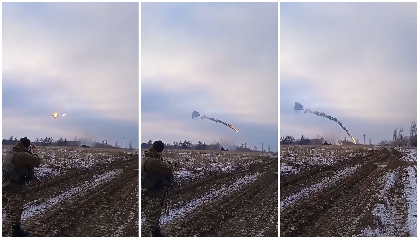 Gepard SPAAG shoots down Russian cruise missile