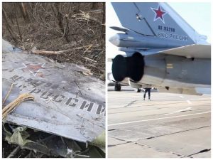 W okolicach Bachmutu odkryto wrak rosyjskiego Su-24M