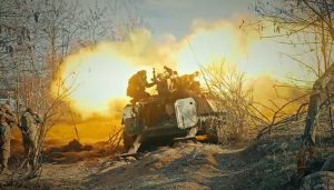 Ukrainian troops use self-propelled anti-tank guns in the battles for Bakhmut