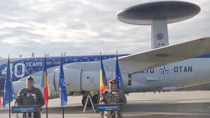 NATO AEW&C aircraft arrives in Romania