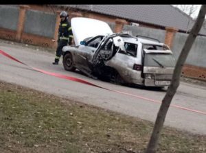 У Бердянську підірвали автомобіль колаборантки Валентини Мамай