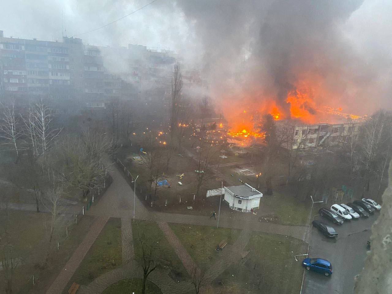 Kierownictwo MSW Ukrainy zginęło w wyniku katastrofy helikoptera w Browarach