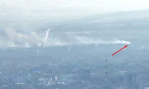 A Russian plane shot down near Bakhmut