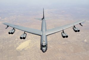 The U.S. B-52 bomber jet flew around the Baltic states and approached the Russian Federation