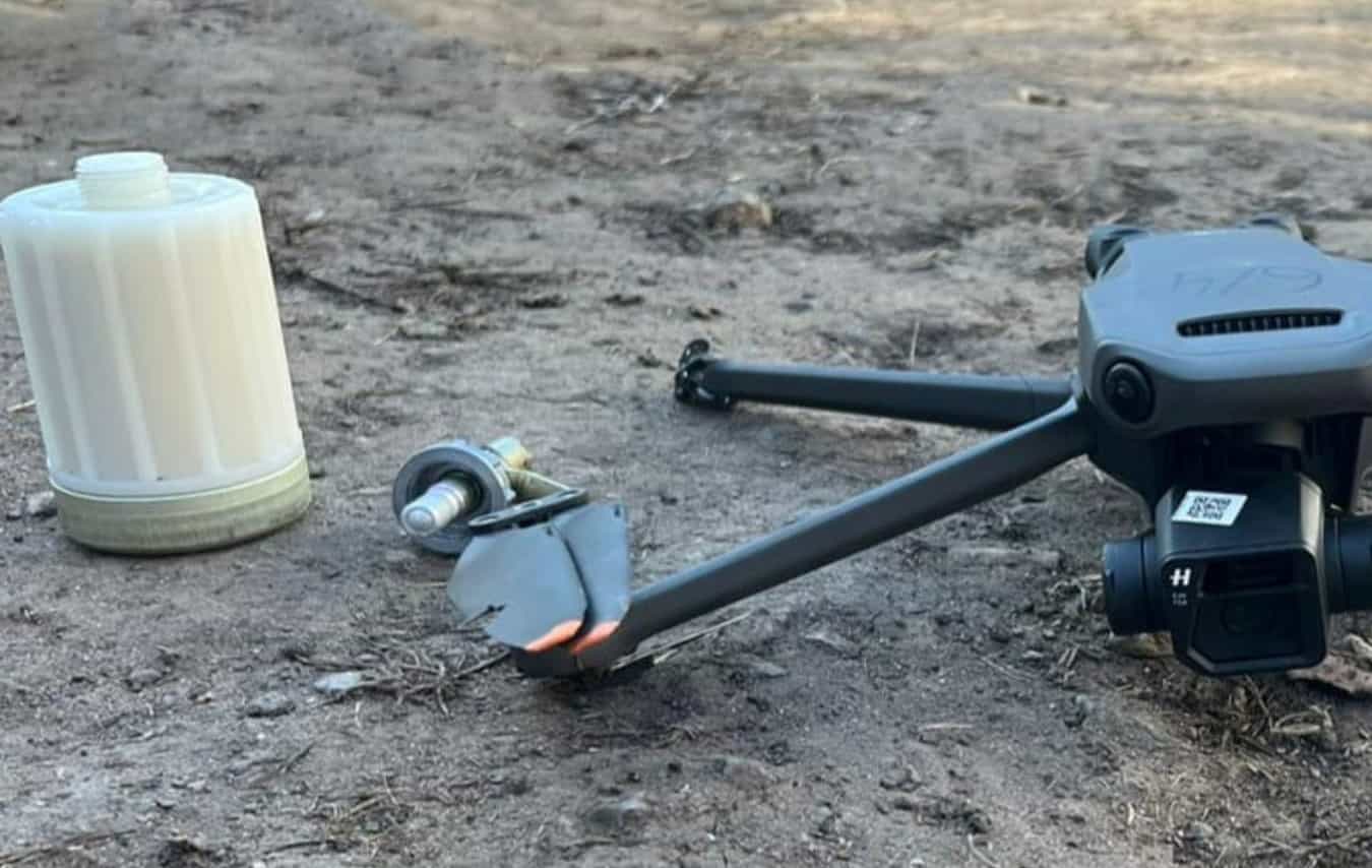 Ukrainian border guards captured UAV with К-51 chemical grenade